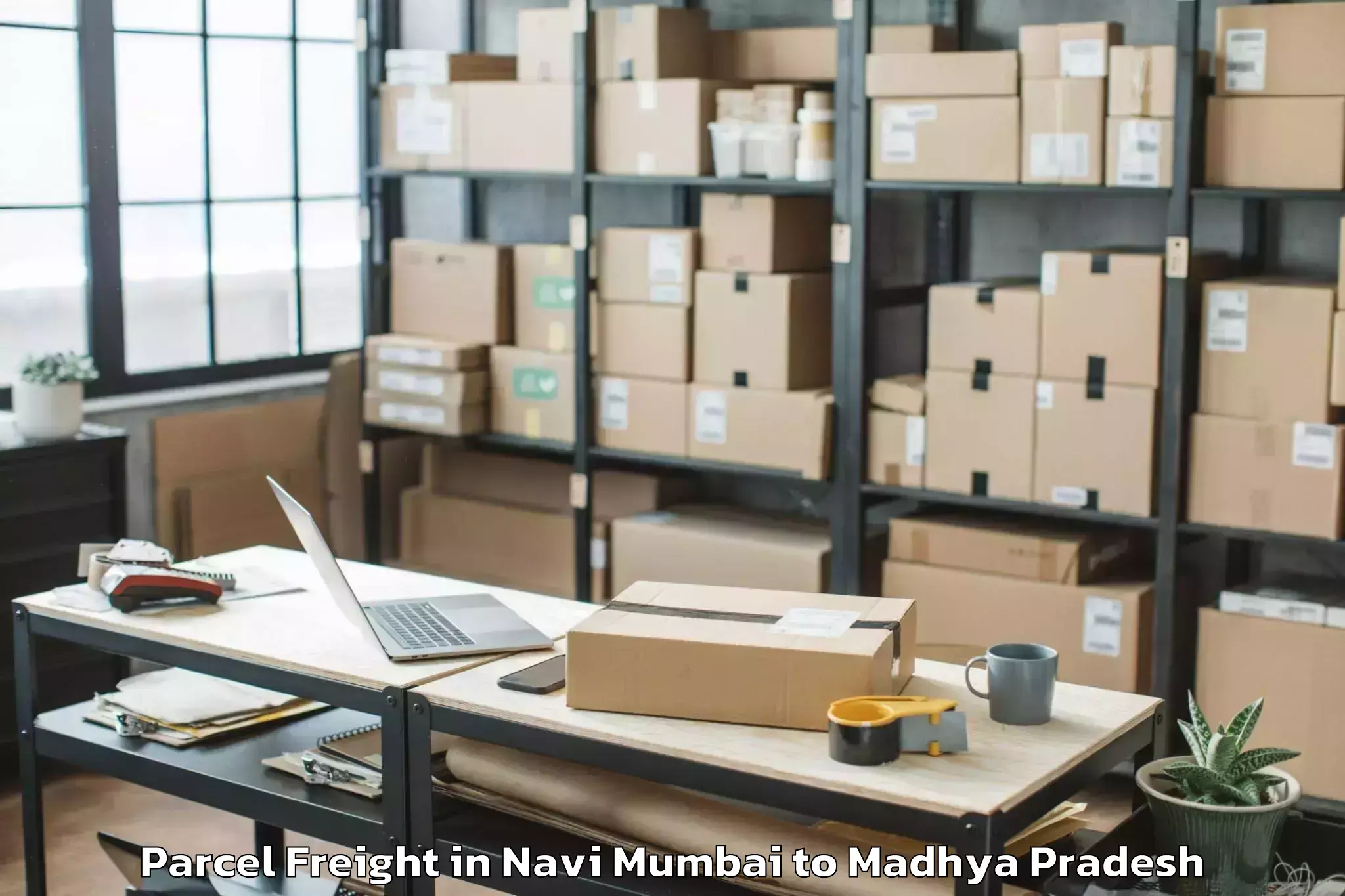 Discover Navi Mumbai to Bijawar Parcel Freight